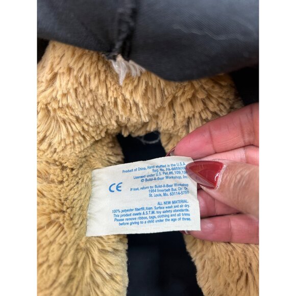 BUILD-A-BEAR WORKSHOP PLUSH BUNNY RABBIT IN PINK SHIRT & POODLE SKIRT WITH SILVE - Picture 7 of 9